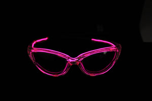 Pink light up El Wire sunglasses