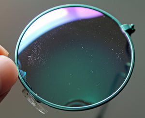 Lennon Style Sunglasses with Blue Green Mirror Lenses