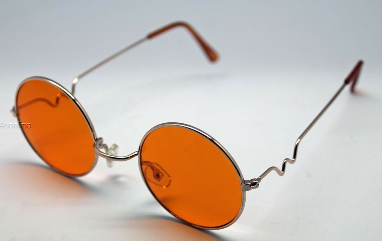 Round sunglasses - Orange - Men | H&M